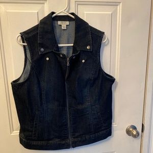 Style and Company denim vest large